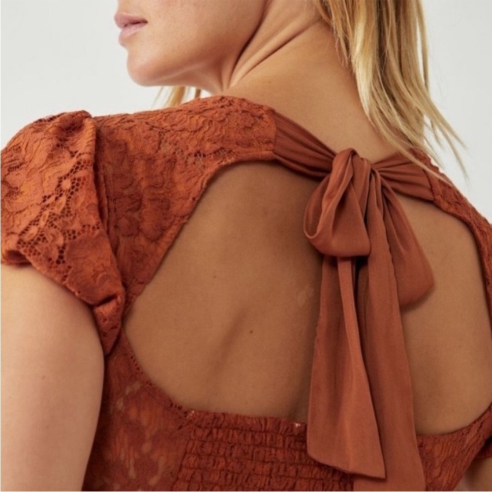 FREE PEOPLE Hailee Lace Mini Dress / Pretty Penny size small NWT - Picture 6 of 10